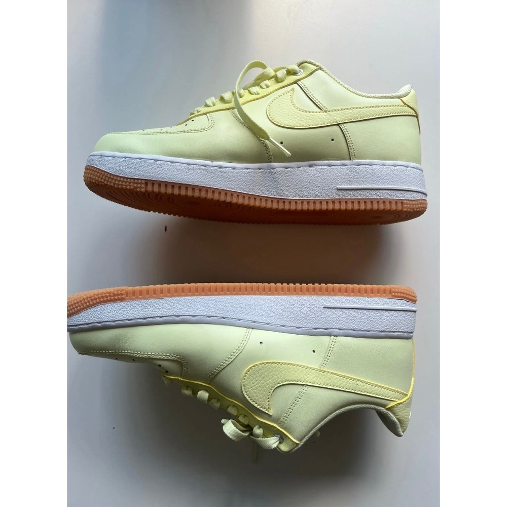 Nike Air Force 1 Premium Luminous Green Women's Gum‎ Sole Sneakers